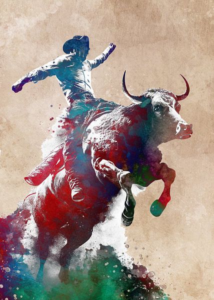 Rodeo-Sportkunst #rodeo von JBJart Justyna Jaszke