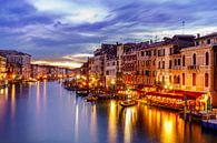 Venetie - Grand Canal na zonsondergang van Teun Ruijters thumbnail