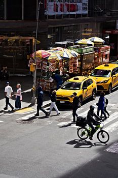 Busy Streetscape of New York
