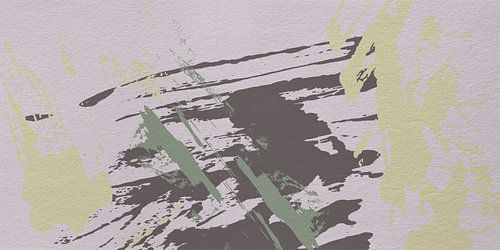 Abstracte minimalistische kunst in Wild Wonder Flexa kleuren V