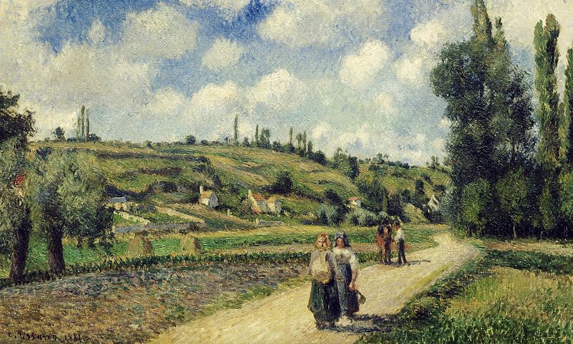 Camille Pissarro,Landscape near Pontoise by finemasterpiece