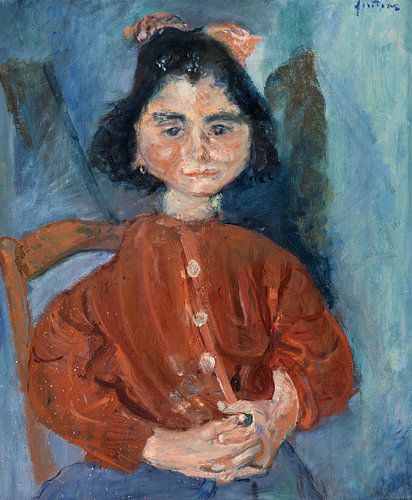 Chaim Soutine,Jong meisje in rode blouse