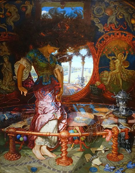 William Holman Hunt. The Lady of Shalott van 1000 Schilderijen