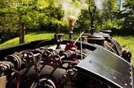 Cab of a historic steam train. van Yven Dienst thumbnail