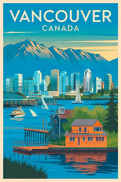 Vancouver, Canada. by Poster Art Shop