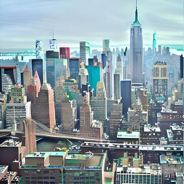 New York City Imagination VII by Caroline Boogaard