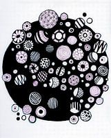 Cercles en noir et blanc