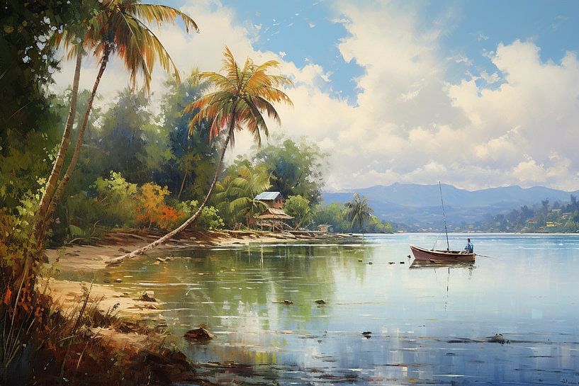 Panama van Abstract Schilderij