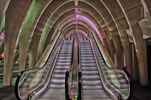 Roltrappen , Station Luik-Guillemins 