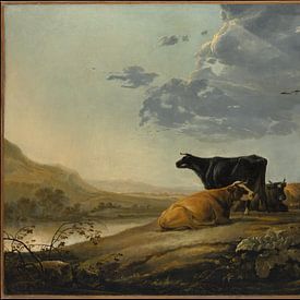 Young Herdsmen with Cows by De Canon