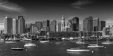 BOSTON Skyline, Noord-Einde En Financiële District | Panorama van Melanie Viola