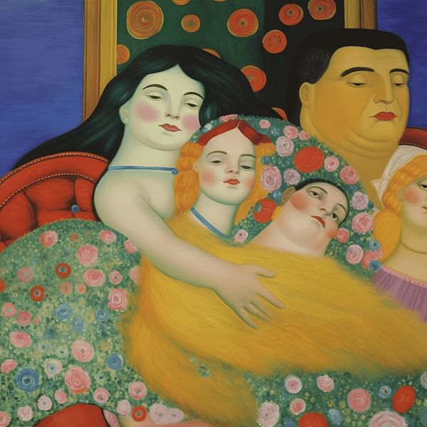 Klimt meets Botero van Ton Kuijpers
