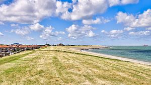 Uitzicht op de dijk bij Den Helder van eric van der eijk