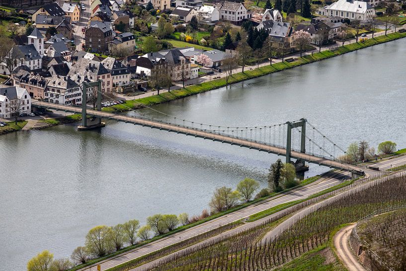 Pont suspendu sur la Moselle par Reiner Conrad