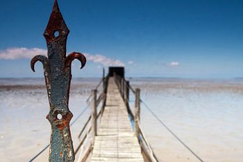 Le soleil pris dans un Carrelet à Les Moutiers-en-Retz