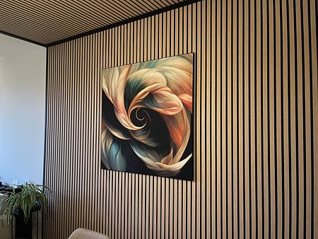 "Dancing with colour", abstract botanical painting