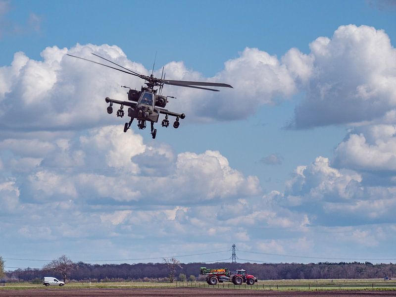 AH64D Apache attack helicopter. by Vincent Bottema