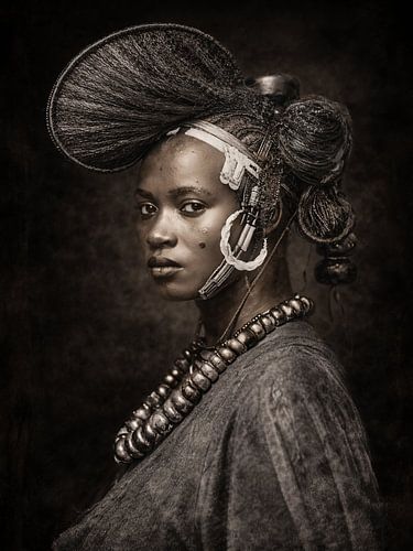 Portret van een vrouw uit Guinee