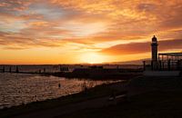zonsondergang in Hellevoetsluis