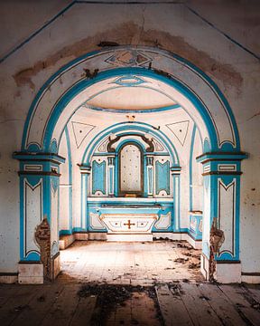 Verlaten Kapel in Portugal. van Roman Robroek - Foto's van Verlaten Gebouwen