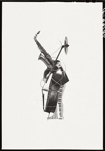 Musiker mit einem Saxophon