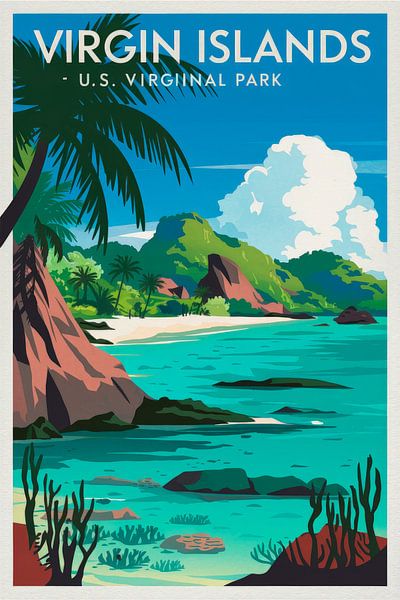 Virgin Islands by Poster Art Shop