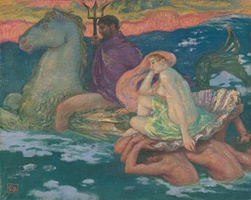 Poseidon en Amphitrite, Rupert Bunny