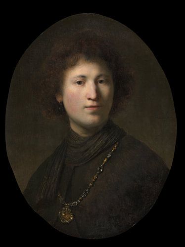 Een jongeman met een ketting, Rembrandt van Rijn en Studio