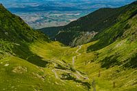 Transfagarasan, winding through the Fagaras Mountains