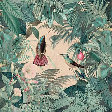 Colibris Jardin tropical sur Andrea Haase