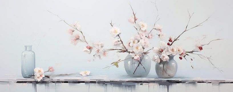 Floral portrait by Wonderful Art