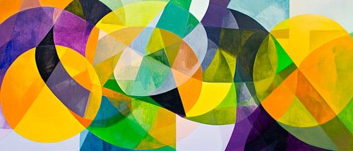 Jeu de couleurs avec des formes géométriques