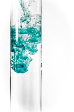 Kleur lost op in water van Mixed media vector arts