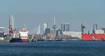 Skyline van Rotterdam. van Jaap van den Berg