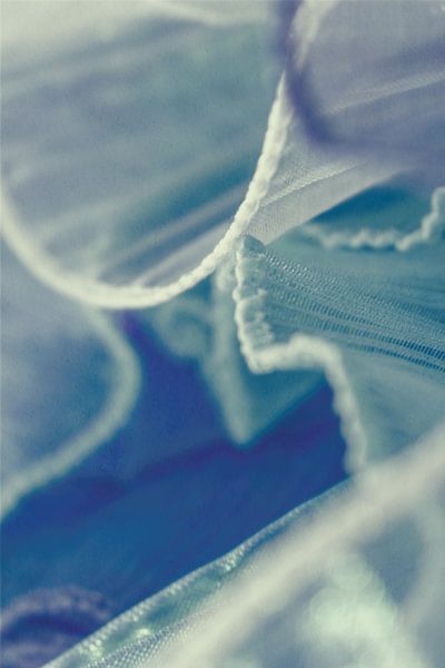 Point dans la lumière - Plis délicats en bleu-vert par Mixed media vector arts