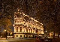 Weltmuseum bei Nacht