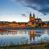 Elbe und Magdeburger Dom nach dem Sonnenuntergang von t.ART