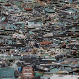 Paysage urbain électronique sur Guy Bostijn