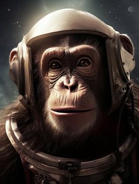 Monkey | portrait | future by Eva Lee