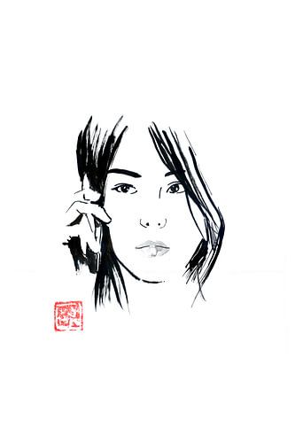 chinese woman phoning