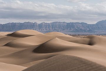 De kunst van de woestijn | zandduinen met schaduwen in Iran van Photolovers reisfotografie