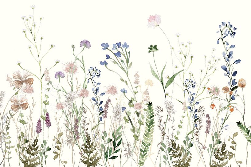 Wildflower Meadow Summer Creme by Monika Strigel