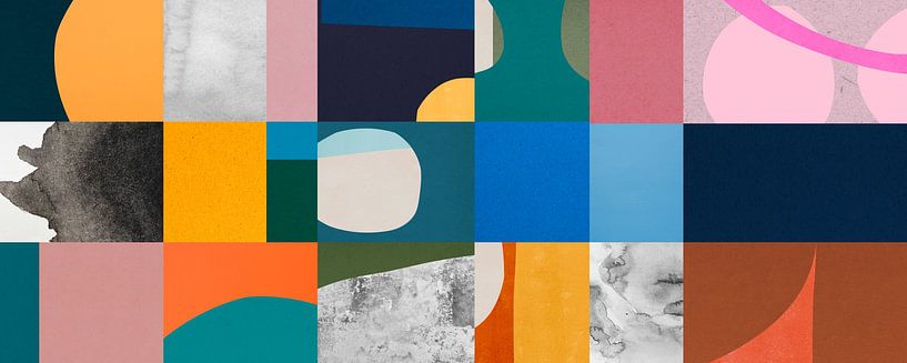 Bunte geometrische Komposition 3 von Vitor Costa