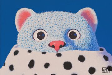 Blue Gaze, Soft Surprise van OMG Art