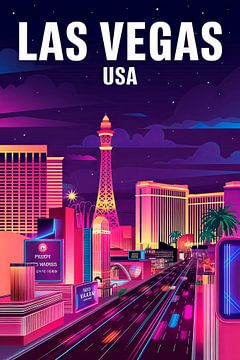 Las Vegas, VS. van Poster Art Shop