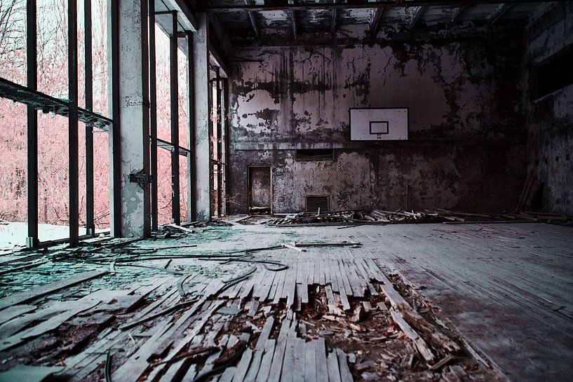 Turnhalle Pripyat Infrarot von Lars Beekman