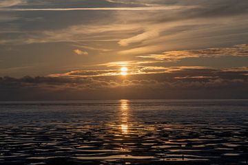 Wattenmeer bei Ebbe von Franke de Jong