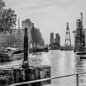 Leuvehaven, Harbour at Rotterdam, The Netherlands sur Henry van Schijndel