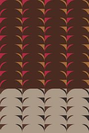 Art rétro des années 70. Motif géométrique abstrait n° 2 sur Dina Dankers