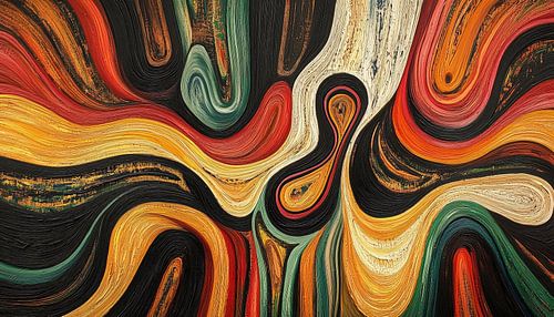 Unieke abstracte vormen panorama